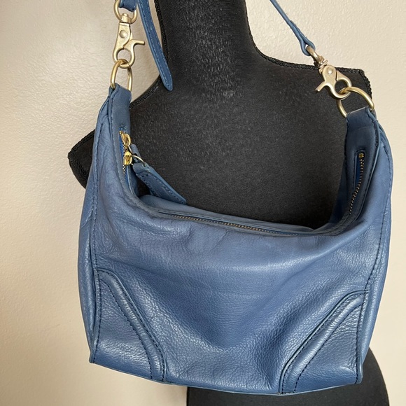 Foley + Corinna Blue leather crossbody purse - Picture 3 of 15